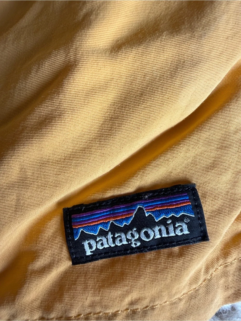 Yellow Patagonia Baggies Athletic Shorts *FLAWS - Picture 3 of 5